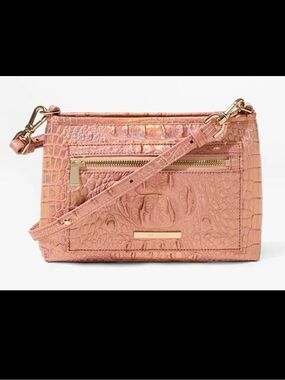 HTF- Brahmin VIDA ROSE GOLD Melbourne Crossbody Bag -NWOT
